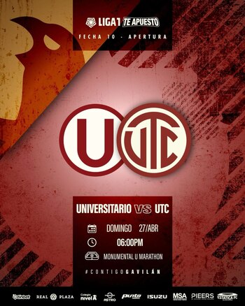 Universitario y UTC chocan desde