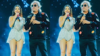 Pelo D’Ambrosio compartió escenario con Cielo Fernández en concierto de Corazón Serrano.