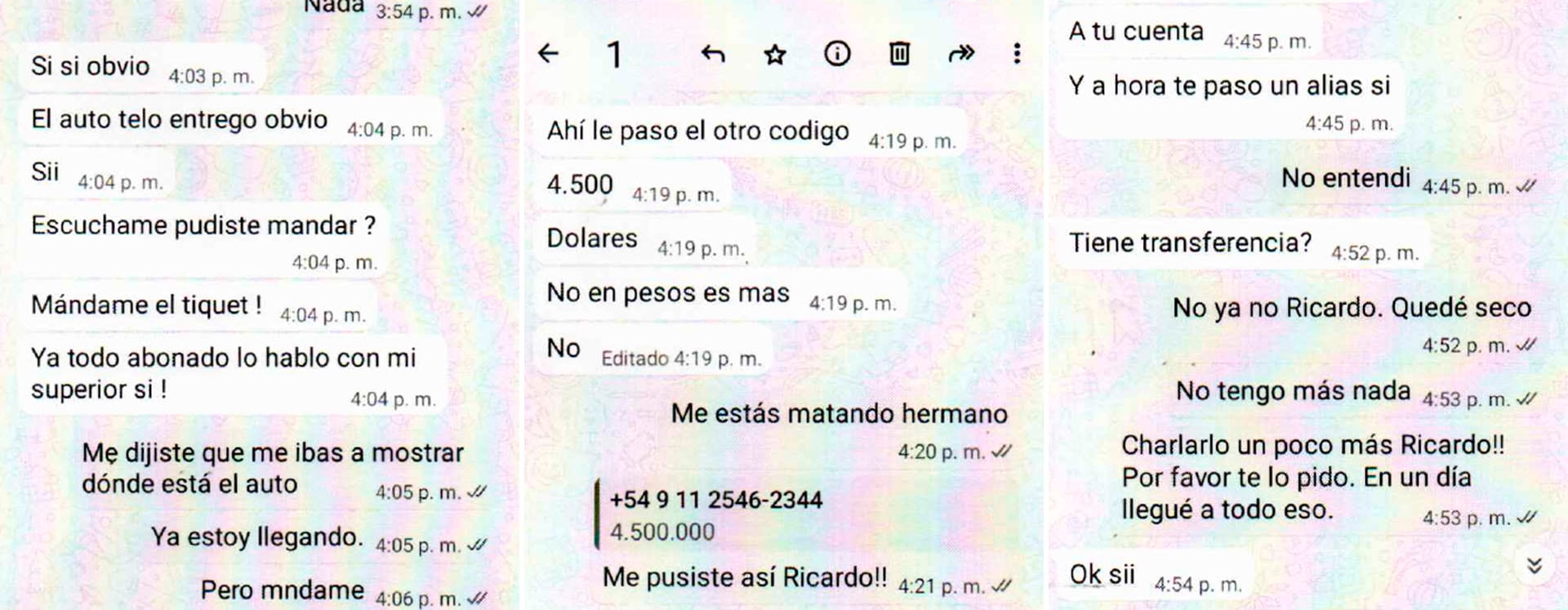 Chat en llamas: el falso policía exprime a José