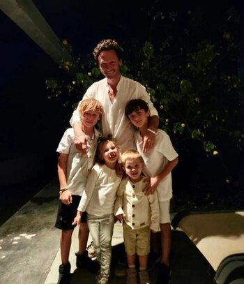 Benjamín Vicuña hijos: Beltrán y Benicio, fruto de su relación con Pampita y Amancio y Magnolia que tuvo con la China Suárez