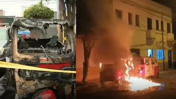 Queman mototaxi en Breña: no