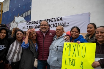 Andrés Mijes, jornadas de Defensa de la Soberanía Nacional en Nuevo León