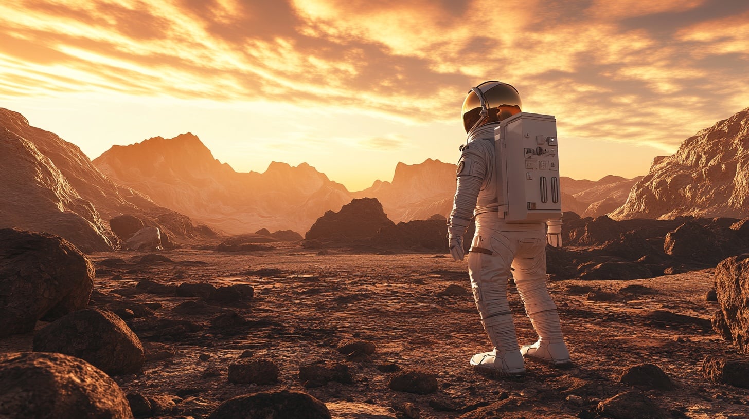 La misión humana a Marte antes de 2050 enfrenta desafíos biológicos como la exposición a la radiación y los efectos prolongados de la microgravedad (Imagen Ilustrativa Infobae)