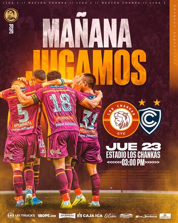 Los Chankas apuntan a seguir en lo más alto del Torneo Apertura de la Liga 1 2026. Crédito: Instagram Los Chankas.