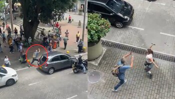 Por atacar a conductora con