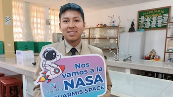 El estudiante Rodrigo Quispe es