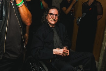 En pleno show, el artista