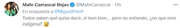 Mafe Carrascal le responde a