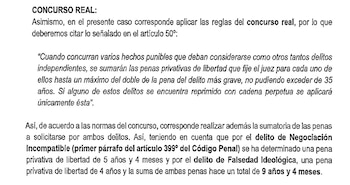 Cálculo de penas por concurso real de delitos según el Código Penal