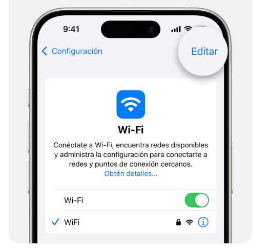 Esta información queda almacenada y permite que se conecte automáticamente en caso de que esté en el límite de la cobertura de la red. (Foto: Apple)