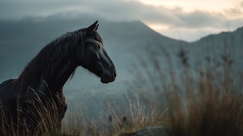 Los caballos tienden a ocultar
