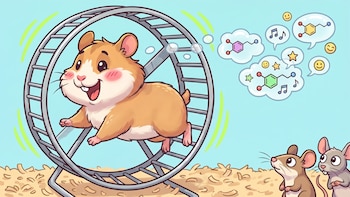 Qué pasa en el cerebro de un hámster cada vez que sube a la rueda