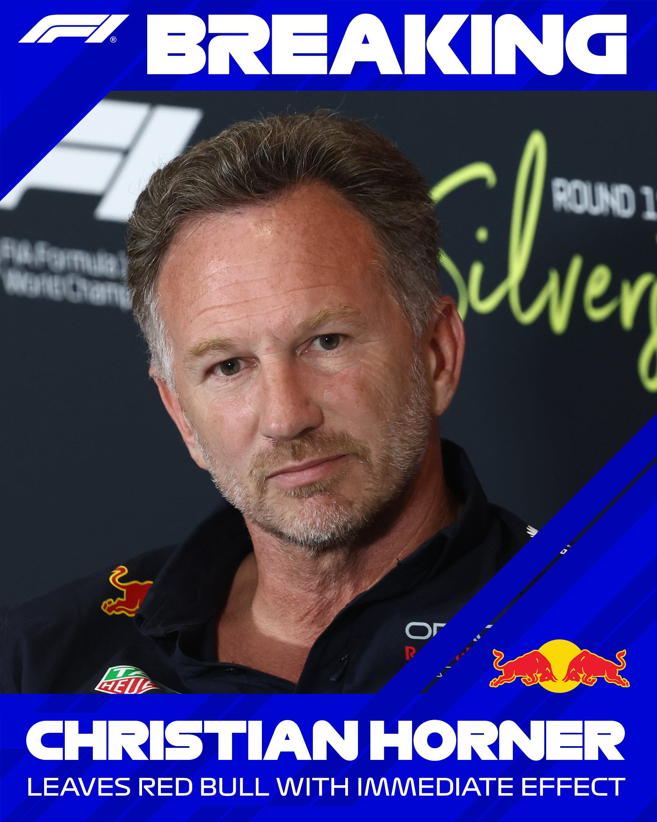 Horner deja su cargo como Director de Red Bull Racing. (X/Formula 1)