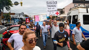 La protesta de los policías