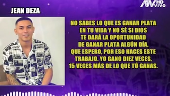 Jean Deza agrede verbalmente a