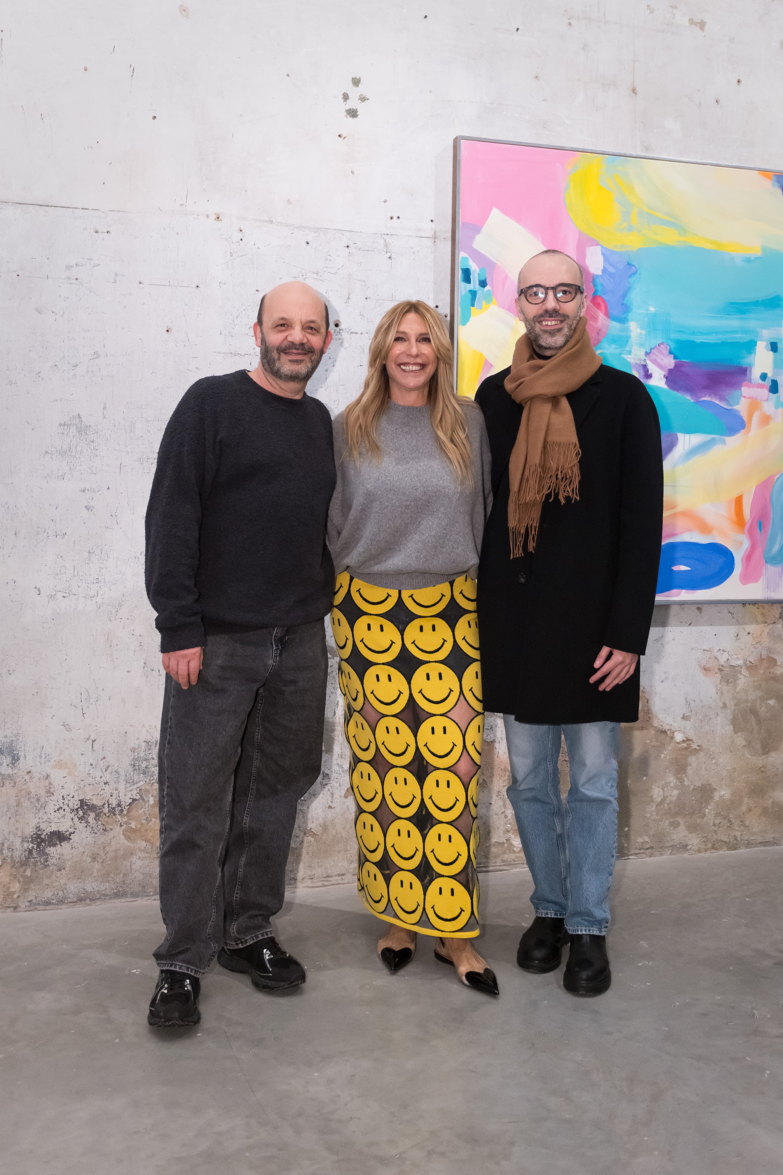 El artista Marcelo Pombo y el curador Francisco Lemus