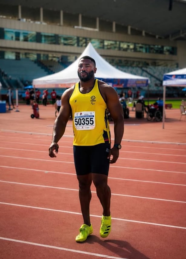 Andrés Mosquera brilló en disco F44 con 58.00 metros - crédito Federación Colombiana de Para Atletismo