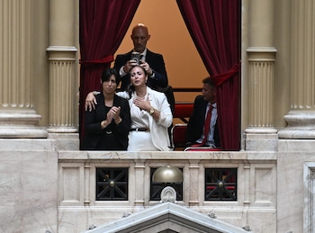 Romina Monzón este jueves en