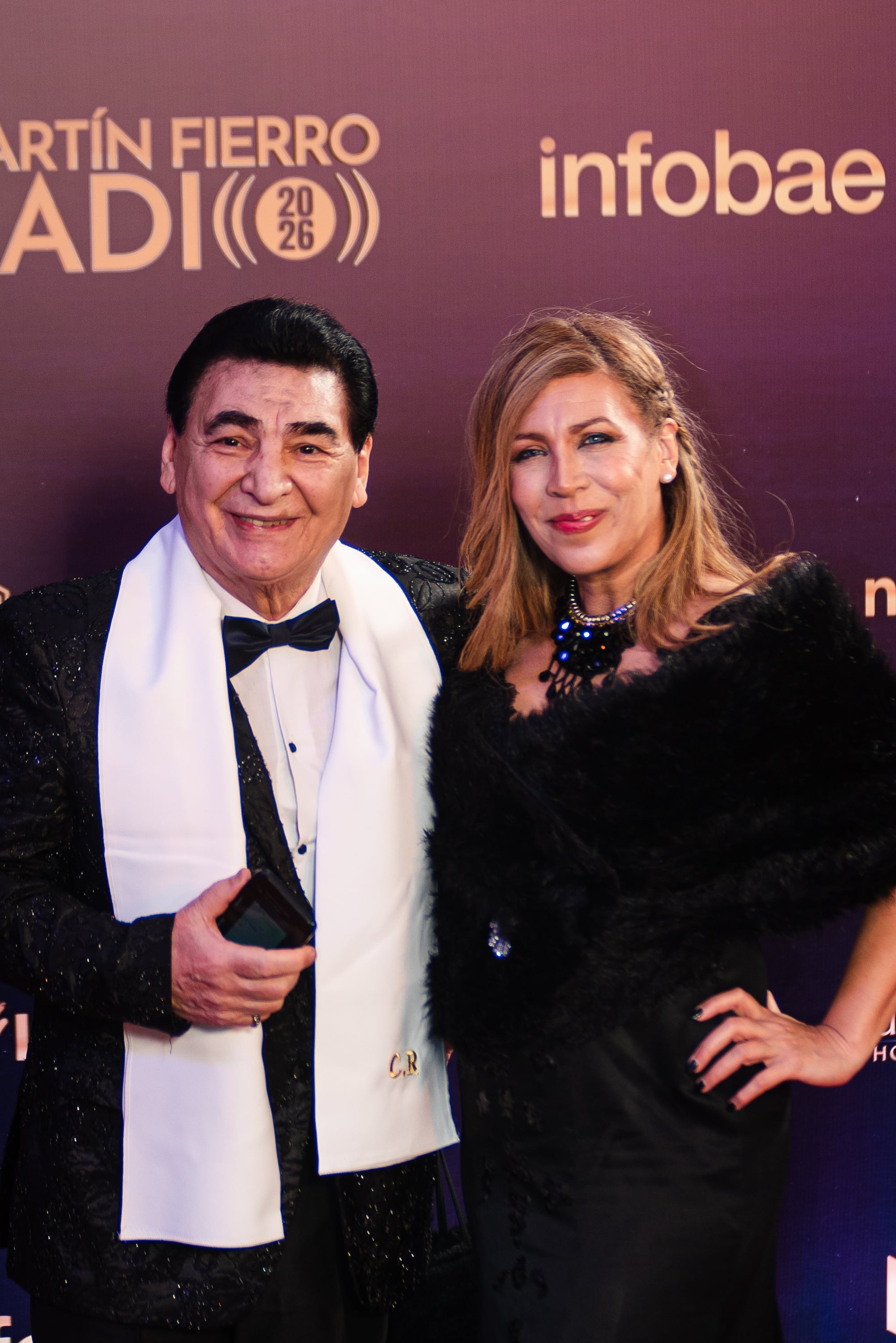 Cacho Rubio junto a su hija, Alejandra Rubio, en la alfombra roja de los Martín Fierro 2026