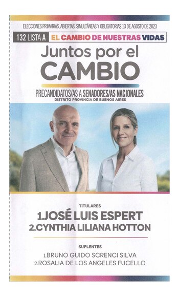 La boleta oficial de José