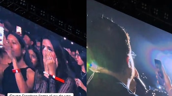 Grupo Frontera llama al ex de una fan en Perú durante su concierto en Costa 21