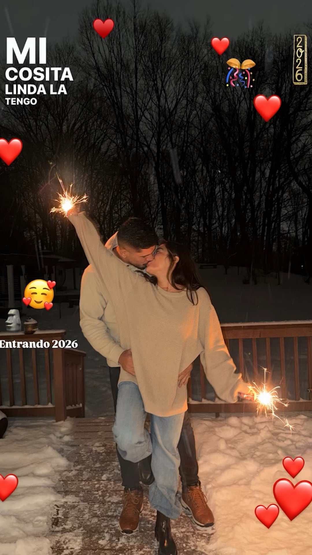 El apasaionado beso entre Tracy Cortez y Alex Pereira