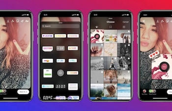 Las historias se suben igual