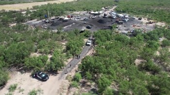 Las autoridades continúan con los trabajos de rescate en Sabinas, Coahuila (Foto: Especial)