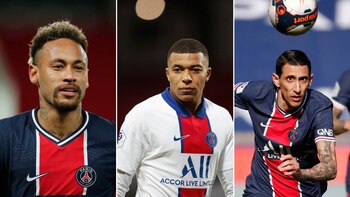 Neymar y Mbappé encabezan la
