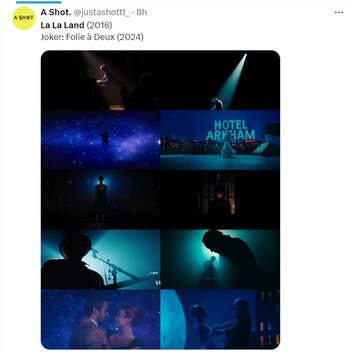 Comparaciones visuales entre 'Joker: Folie