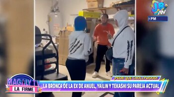 Tekashi grabó a su pareja, Yailin 'La más viral', cuando lo agredía. (Captura: Magaly TV La Firme)