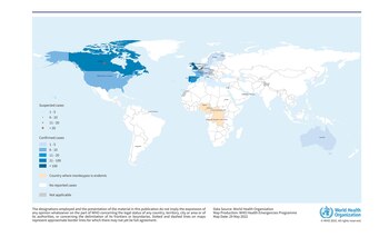 Distribución geográfica de casos confirmados