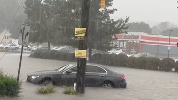 Varios videos muestran vehículos varados