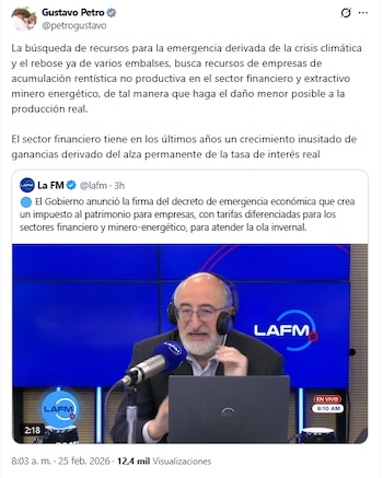 El presidente de la República