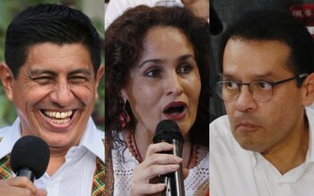 Salomón Jara, Susana Harp y Luis Ramírez contenderán por la candidatura de Morena al gobierno de Oaxaca (Fotos: Twitter @salomonj / Cuartoscuro / @LuisAntoRamirez)