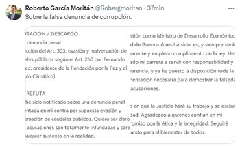 Comunicado de Roberto García Moritán sobre sus denuncias de corrupción