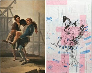 "El albañil herido" de Goya