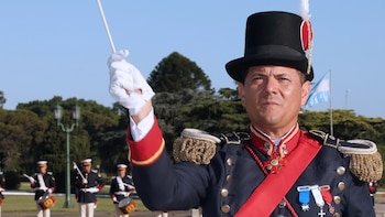 El mayor Diego Cejas, director