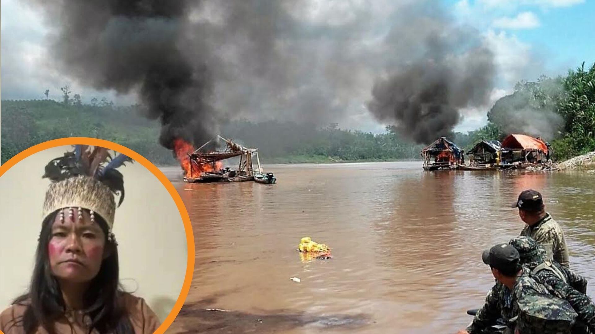 Jessica Díaz denuncia haber sido secuestrada por mafia de la minería ilegal tras haber denunciado contaminación de los ríos de Huánuco | Foto composición: Infobae Perú