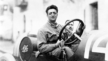 Enzo Ferrari y su Alfa,