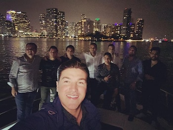 Samuel García y sus acompañantes en Miami (Foto: Instagram/samuelgarcias)