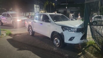 La camioneta robada luego de