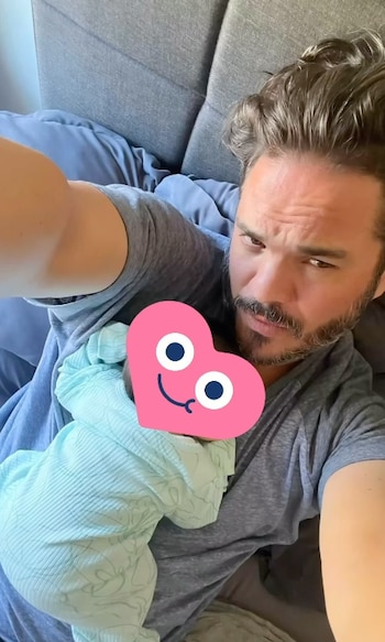 El actor ocultó el rostro