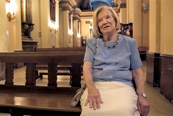 Mariette, en la iglesia del