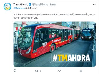 Operación del sistema con corte