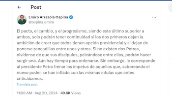 Emiro Arrazola Ospina criticó a los posibles candidatos del Pacto Histórico - crédito @ospina_emiro