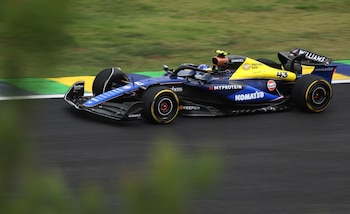 Franco Colapinto con el Williams FW 46 en Interlagos (REUTERS/Carla Carniel)