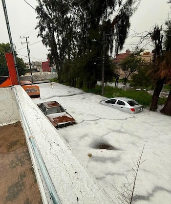 Inundación granizada Coacalco Edomex clima lluvias