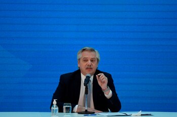 Alberto Fernández cuestionó al gobierno