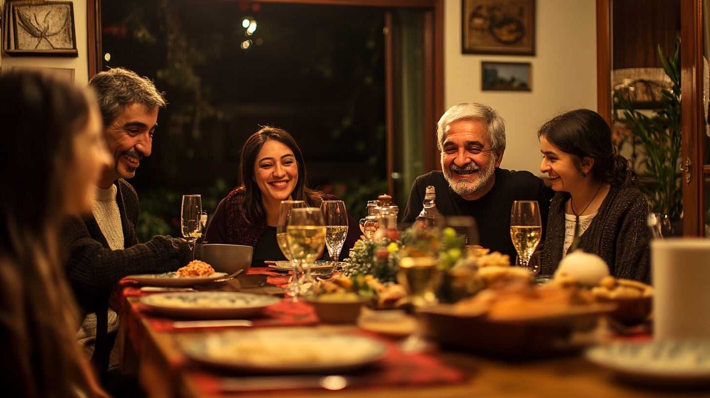 Disfrutar de los alimentos tradicionales en compañía contribuye al bienestar emocional y fortalece el sentido de pertenencia familiar (Imagen Ilustrativa Infobae)